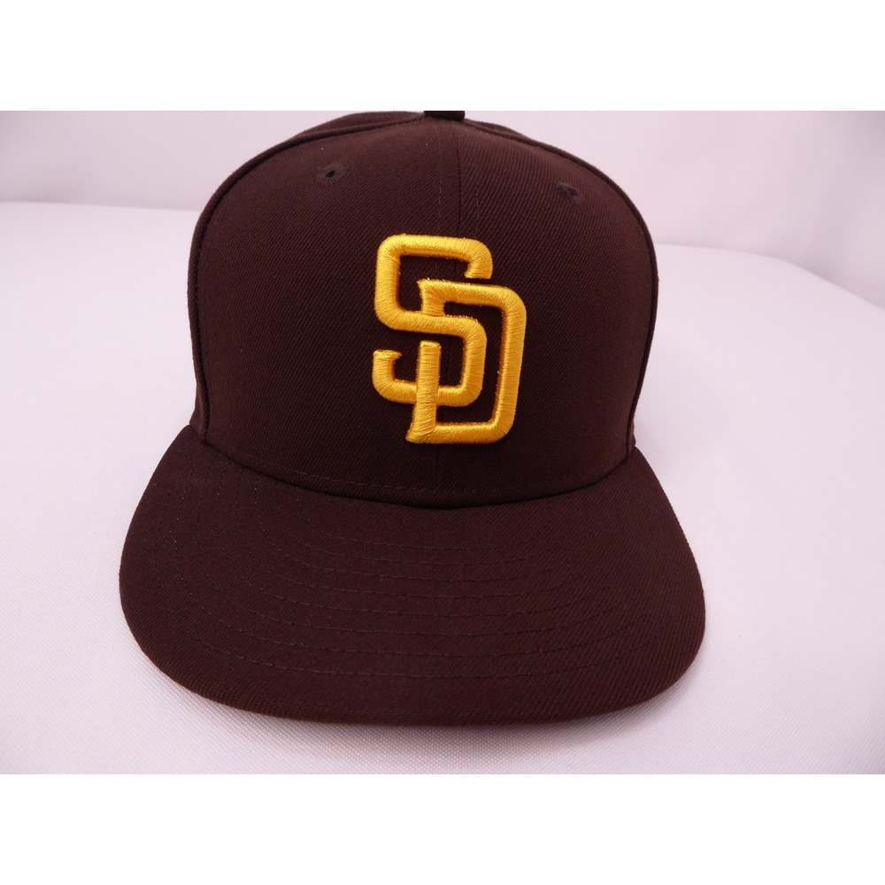 New Era 9FIFTY MLB San Diego Padres Snapback Hat Brown Yellow OSFM Cap